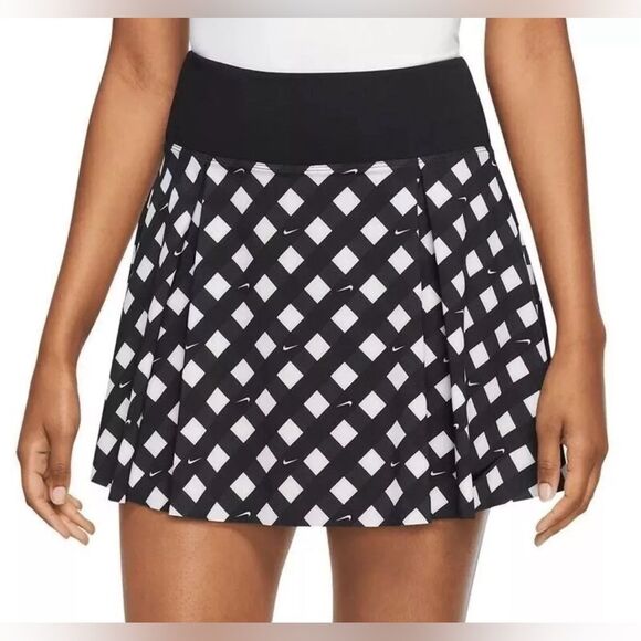 Nike Dri-FIT Club Printed Black White Tennis Skort Women’s Size M DX1142-010 NWT - Picture 3 of 6